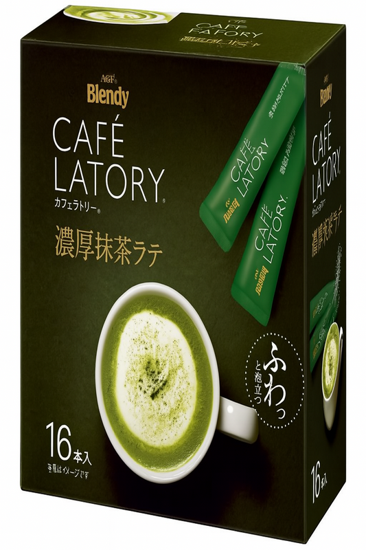 AGF Blendy Coffeeratory Sticks Thick Matcha Latte 16 pc] [Powdered Matcha Green Tea]