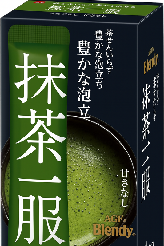 AGF Blendy Matcha Ippuku 4 pcs x 6 boxes [Powdered Matcha] [Unsweetened] 7.5g (x 24 pcs)